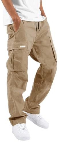 SRZYMJ Jogginghose Herren Fahrradhosen Für Herren Kurze Hosen Herren Sommer Baggy Cargohose Herren Schwarz Trachtenhut Herren Lederhose Herren Kurz Khaki Röhrenhose Hose Herren Baumwolle S