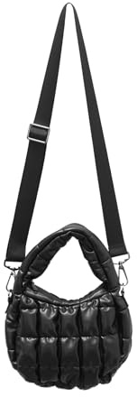 OPUS Damen Tasche | Gesteppte Umhängetasche ALINDIE in Lederoptik black, 0