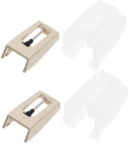 NULYLU 2pezzi Puntina Per Giradischi Lega Di Alluminio Aghi Di Ricambio Per Vinile Compatibile Con Diversi Modelli Di Turntable Facile Da Installare Suono Superiore e Leggera Da