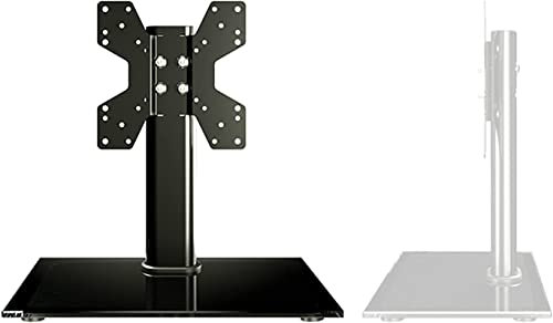 TV Wall Mount' Mesa para TV, Soporte para TV multifunción, Soporte para TV de Mesa Ajustable en Altura con Vidrio Templado, Base para TV de Mesa para televisores/Monitor LED de 19 a 32 Pulgadas,