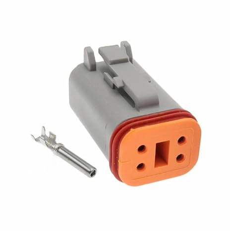 1 Set 4-poliger DT06-4S DT04-4P Deutsch DT-Stecker männlich oder weiblich, wasserdichter Kfz-Kabelbaumstecker(1 Set female)