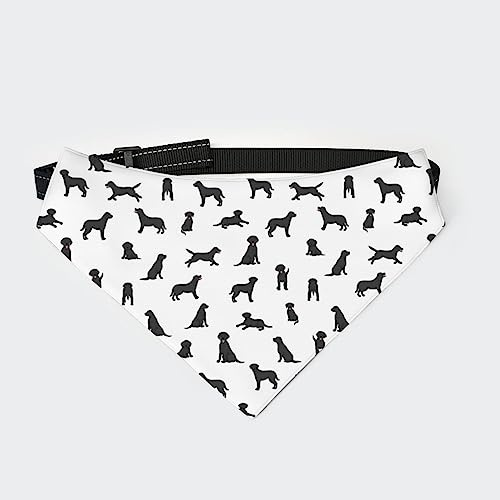 Labrador Retriever Welpen Hundehalstuch Halsband Haustier Dreieckstuch Katzenhalstuch mit Verstellbarer Schnalle