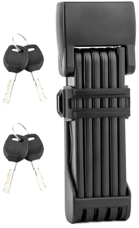 Candado de rueda plegable, antirrobo, accesorios de protección para scooter, cerradura de circuito plegable, seguridad antirrobo con 2 botones y soportes de montaña