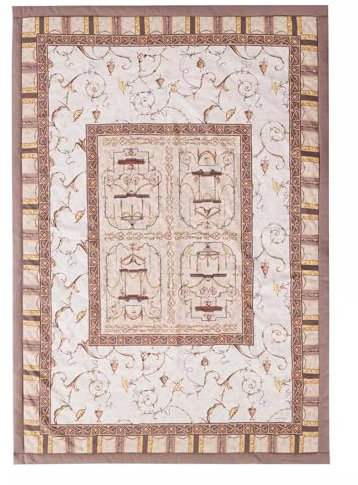 BASSETTI Baumwoll-Plaid OPLONTIS Farbe BEIGE 4M Größe 135x190