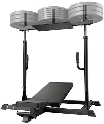 AOWINNOX Vertikale Beinpresse – Beinquads und Waden Trainingsgerät mit verstellbarem Rückenpolster, großem Fußbrett und 250 kg Tragkraft für das Fitnessstudio zu Hause