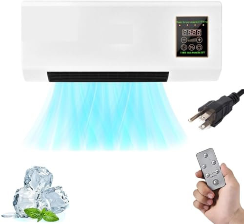 Climafy Air Conditioner, Portable Air Conditioning Split Max with Heating & Cooling, Mini Wall Mounted Airconditioner (B)