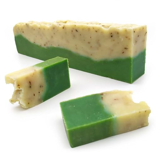 2 Ud. Barra de jabón artesano Aloe Vera y Rosa Mosqueta (1.2 kg) Venta al por mayor - DIY - Jabones naturales a granel - Hecho en España - Hidrata, regenera piel seca y arrugada - Mejora cicatrices