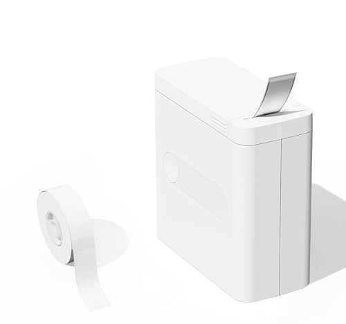 D12 Pocket Label Printer - Thermal wireless adhesive label creation. Extensive templates + custom doodling. One-touch printing via mobile. Suitable for home/office.Includes a Roll of Label Paper