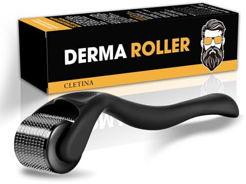 540 Titan 0,5 mm Derma Microneedling Roller – mikroneedling ansiktsverktyg för män och kvinnor hemmabruk – mikronålrulle med förvaringsfodral