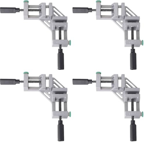 wolfcraft 3415000 - Etau d'angle - Presse d'Angle pour Etablis - Force de Serrage Max. 200 kg (Lot de 4)