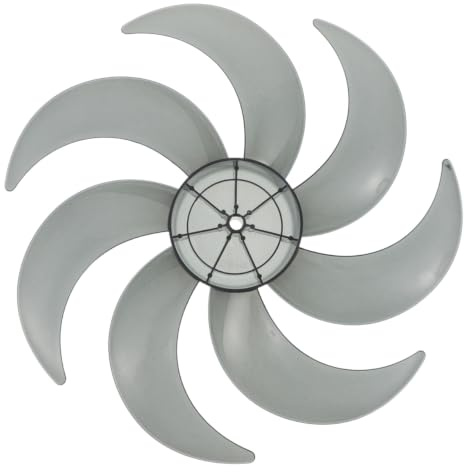 Healvian Hélice de Ventilateur de Rechange en Plastique 12 Pouces à 7 Pales Bioniques pour Camping, Installation Facile et Circulation D'air Améliorée, Accessoires pour Ventilateurs