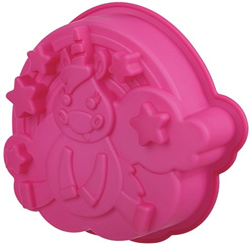 Beluga Spielwaren Backform Einhorn Silikon | Silikonbackform | Silikon | Pink | Kuchen | Gebäck | Backen | Dessert | Geburtstag | hitzebeständig | lebensmittelecht | maximale Antihaftwirkung