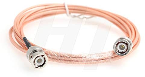 Hangton Cavo coassiale BNC HD SDI video RF con bassa perdita di segnale 50 Ohm RG316 BNC maschio a maschio per monitor della fotocamera (3 metri)