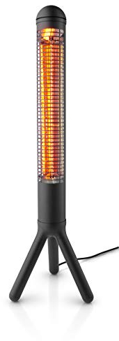 EVA SOLO Calefactor eléctrico HeatUp para terraza con efecto completo en 5 segundos, color negro