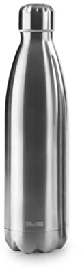 IBILI - Botella termo doble pared satin 500 ml, Acero Inoxidable 18/10, Doble pared, Reutilizable
