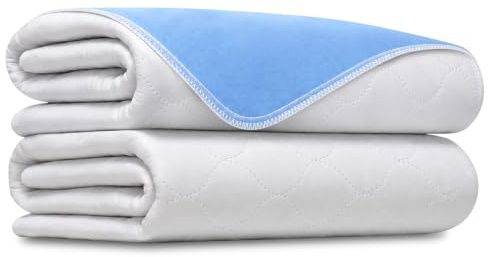 Heavy Absorbency Bed Pad, Washable and Reusable Incontinence Bed Underpads, 34X52 (2 Pack), Waterproof Mattress Protector