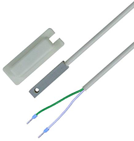 iOVEO 048OF01205 - PT100 - Oberflächenfühler inkl. selbstklebender Schutzkappe, Temperaturfühler, Fühler, PVC Leitung, 5 Meter