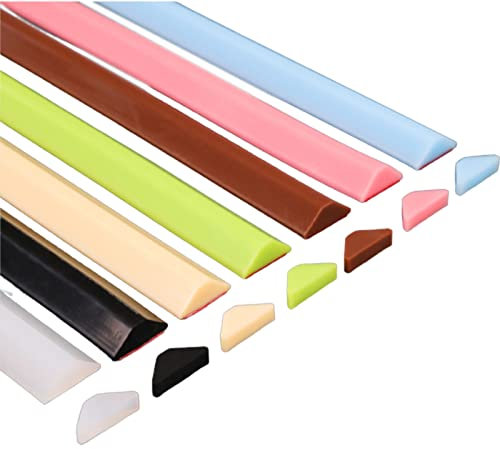 Selbstklebende Duschwasserstop, Trockene Nassabscheidung Wasserbarriere für Badezimmer/Küche, Schwallschutz-Profil Dammsperre, Biegsamer Wasserdichter Streifen, Wasserrückhal(Size:500cm,Color:Braun)