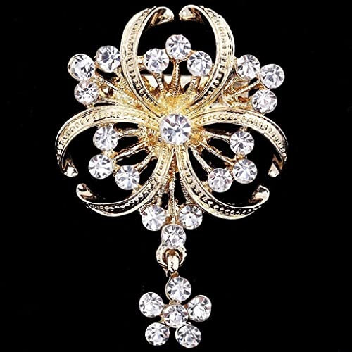 C SS CC Broschen Klassische Mode Retro-Stil Goldene Blume Brosche Pins Hochzeitsgeschenk, 3 Packung Anstecknadeln Für Damen