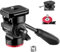 NEEWER Testa Fluida per Treppiede Panoramica Inclinabile con Piastra Sgancio Rapido Arca & Manico, Testa Panoramica Metallo con Base Scalata(⌀37mm) per DSLR Videocamera Compatta, Max 3kg, GM24 (Rosso)