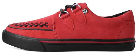 T.U.K. Creeper Sneakers for Men & Women – Leather & Suede Lace‑Up Shoes with Memory Foam Insoles – Punk, Goth, Rockabilly & Alternative Footwear