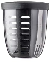 Mepal - Panier à Fruits et Légumes Ellipse - Panier à Fruits - Idéal pour les Fruits et Légumes en Déplacement - Boîte à Fruits avec Fourchette et Passoire - 600 ml - Nordic Black,