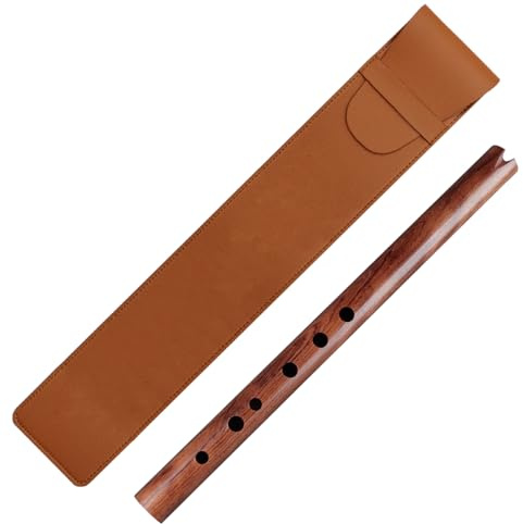 Handgefertigte Quena-Flöte aus Naturholz, G-Dur, Musikinstrumente, Windkulturelle 'Anden-Tradition' (rot)