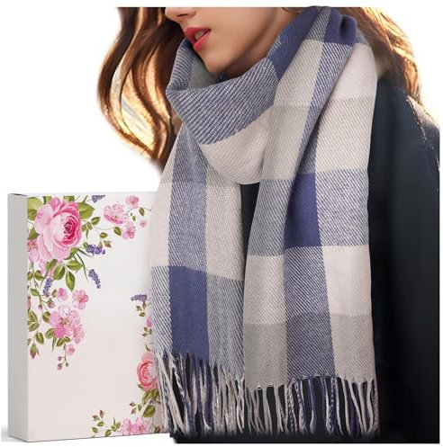 Geschenke für Frauen Schal Damen Winter: Kaschmir Damenschal Winterschal Wollschal Damen, Oma Geschenke für Mama Freundin Nikolaus Geschenke Weihnachten Geschenkideen Weihnachtsgeschenke für Frauen