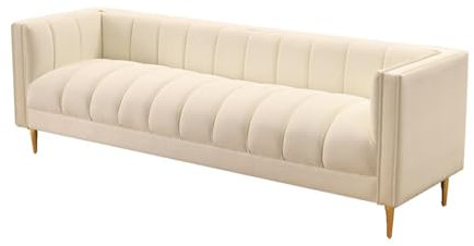 Sitzbank Polsterbank Bettende-Ottomane aus weißem Leder, moderner gepolsterter Schlafzimmer-Ottomane mit goldenen Beinen, Wohnzimmer-Foyer-Inneneingangs-Ottomane (weiß) Sitzhocker Schlafzimmer(80*55*6