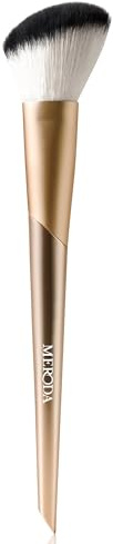 MERODA® Vibrant Cheek Blush Brush [HOCHWERTIGES SYNTHETIKHAAR] - Make up Pinsel mit weichen Borsten - Rouge Pinsel für Nahtloses & Präzises Auftragen