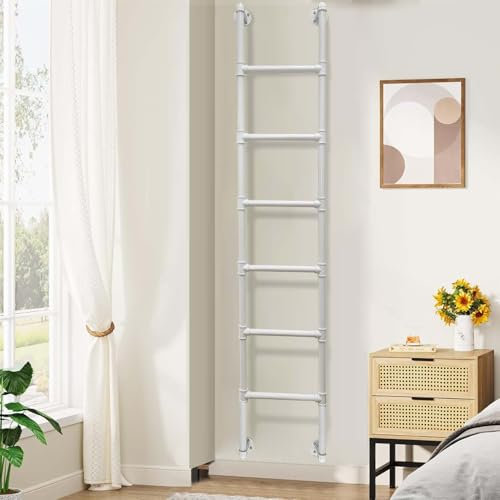 Innenleiter für Etagenbetten im Dachgeschoss, 47/49/50/52/59/79'', an der Wand montierte Kletterleitern aus Metall für den Dachboden, Mehrzweck-Einstiegs- und Ausstiegsleiter, Not-/Feue
