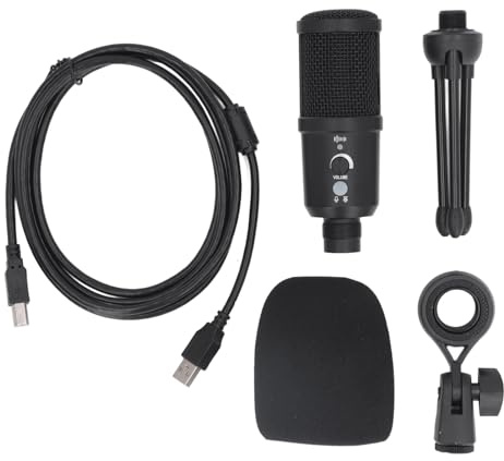 Mtlavishness USB Condenser Microphone Professional Sound Quality High Sampling Rate Cardioid Directional for Recording Gaming Live Streaming 192KHz 24Bit Sampling Rate Aluminum