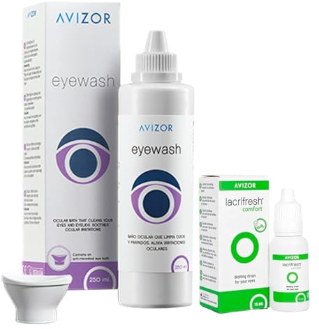 Lacrifresh Comfort 15ml + Eyewash 250ml | Solución Ojo Seco y Baño Ocular | Alivia Sequedad, Irritación y Limpia | Para Lentillas y Pantallas
