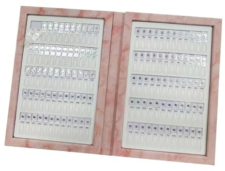 predolo Livre de 120 couleurs d'ongles, nuancier pour vernis à, nuancier pour fournitures de salon, Rose