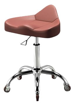Sadelpall Med Hjul, Sadelstol, Kontorssnurrstol Med Bred, Tjock Sitsstoppning, For Köksritning, Kontorssalongmassage(Color3)