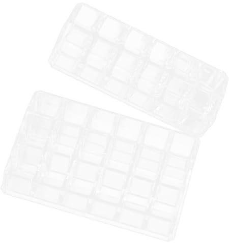 Porta Rossetto da Scrivania Trasparente Ps 12 Scomparti 2 Pezzi | Organizer per Cosmetici, Struttura Sottile e Ordinata, Formato Grande Capacità 18 Griglie