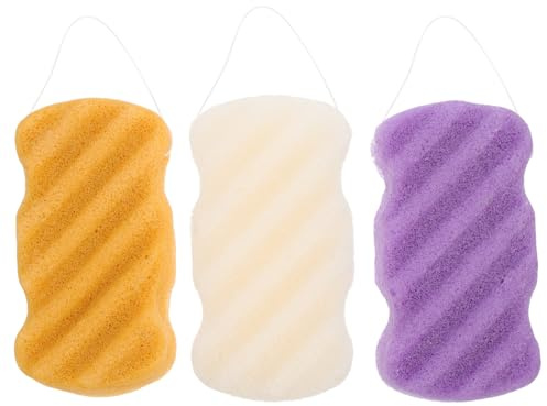 DOITOOL 3stücke Peeling-gesichtsschwamm zum Waschen Des Gesichts Gesichtsreinigungsschwämme mit Peel-effekt Gesichtswaschschwamm für Hautpflege Porenreinigungswerkzeug