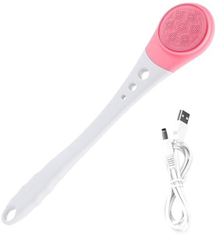 Furtryvl Electric Body Brush,Waterproof Long Handle Washer | Shower Body Cleansing Scrubber - for Men Women Elderly Home Bathroom Spa Daily Bathtub Travel Dry Sensitive Oily