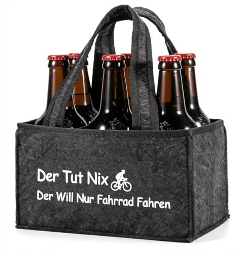 Senken Geschenke für Männer – Der TUT Nix Der Will Nur Fahrrad Fahern, Männerhandtasche aus Filz, Fahrrad zubehör, Personalisiert Fahrradzubehör Gadgets
