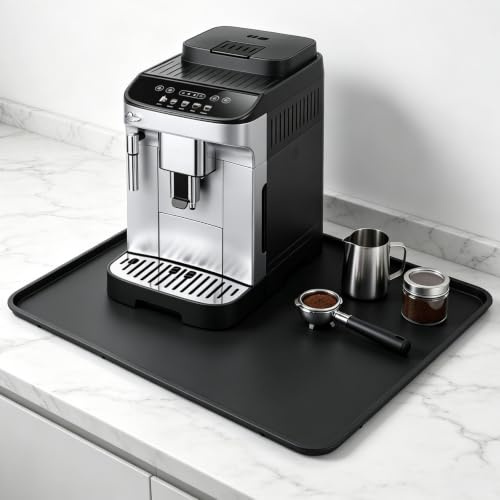 Silikonmatta Underlag för kaffemaskin 50 x 40 cm, platt kaffematta