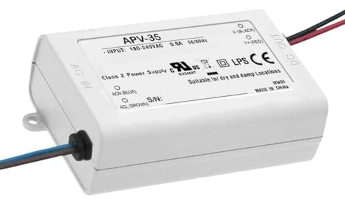 WITTKOWARE APV-35-36 IP42 Konstantspannung LED-Treiber (DC-Netzteil), mit Anschlussleitungen, LxBxH: 84x57x30mm, Ausgang: 36V/DC, max. 1A (36W)