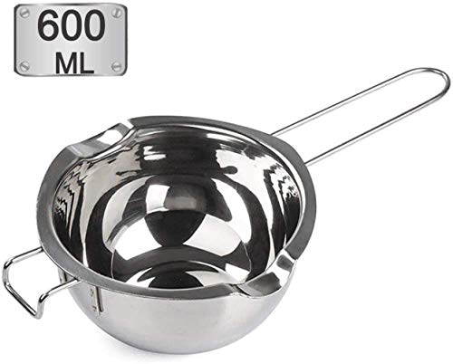 Hengdai - Bollitore in acciaio inox, universale, per cottura al vapore, per far fondere burro, cioccolato, formaggio, caramello (600 ml)