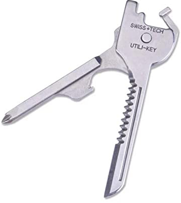 Multi Tool 6 in 1 Keychain Stainless Steel Key Portable Tool Outdoor Multitool for Bottle Opener Screwdriver Box Cutter