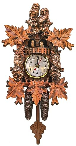 IMIKEYA Holz Wanduhr Für Zuhause Wohnzimmer Schlafzimmer Büro Mit Einfacher Installation Und Präziser Zeitanzeige Dekorative Wandkunst Uhr