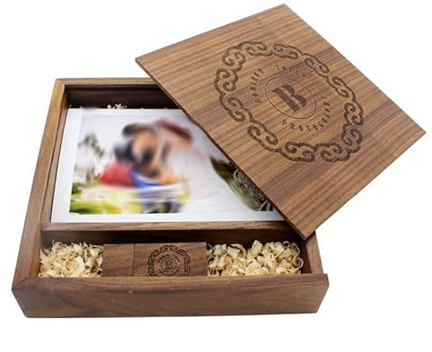 Boîte photo en bois à personnaliser | Boîte à photos | Boîte photo avec USB 8 Go | Photographie | Photographie | Photographie | Séance photo de bébé | Boîte à souvenirs | Album photo | Cadeau de