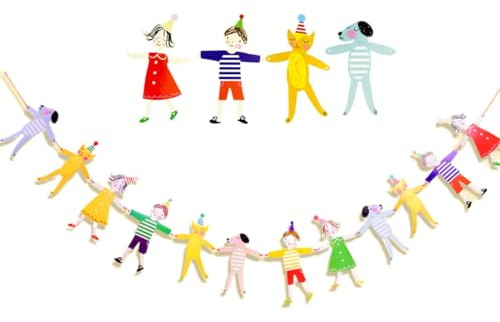 Multicolore Drapeaux Bunting de Partie Guirlande Tissu Pennant Bannière Banderole Colorépour Fête Cérémonies Mariage et Jardin