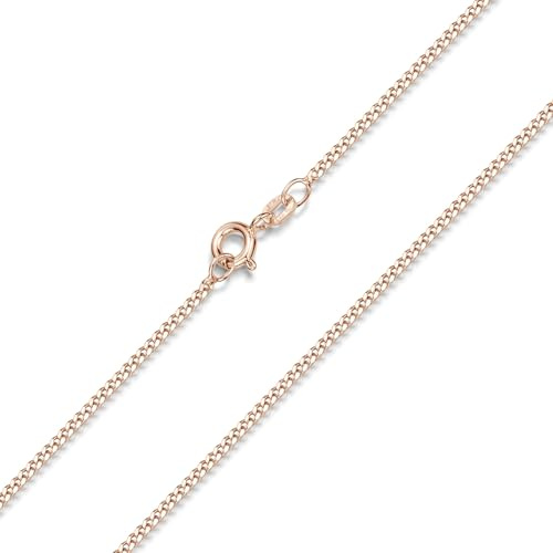 MATERIA by Matthias Wagner Rosegold Panzerkette 925 Silber Halskette Damen Kette rosevergoldet K13
