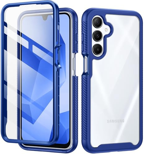 seacosmo Cover per A16 4G/5G / A17 / A26 5G, Custodia Rugged Antiurto 360 Gradi con Protezione Schermo Integrata, Case Doppia Faccia Full Fronte Retro per Cellulare - Blu