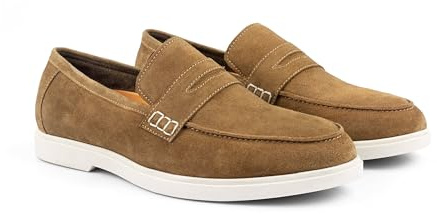 Silver Street London San Nicola Premium Suede Loafers for Men Extra Padded Breathable Casual Shoes Comfortable Moccasins Slip on Flats