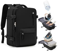 SZLX Mochila De Vacío Equipaje De Mano Mujeres, Mochila Airbag Con Sistema De Vacío Para Viajes, Ryanair Mochila De Viaje Tamaño Cabina Con Bomba Impermeable Maleta De Vacío Para Hombres